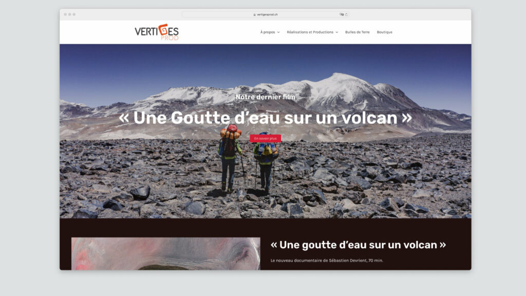 capture d'écran site internet navigateur