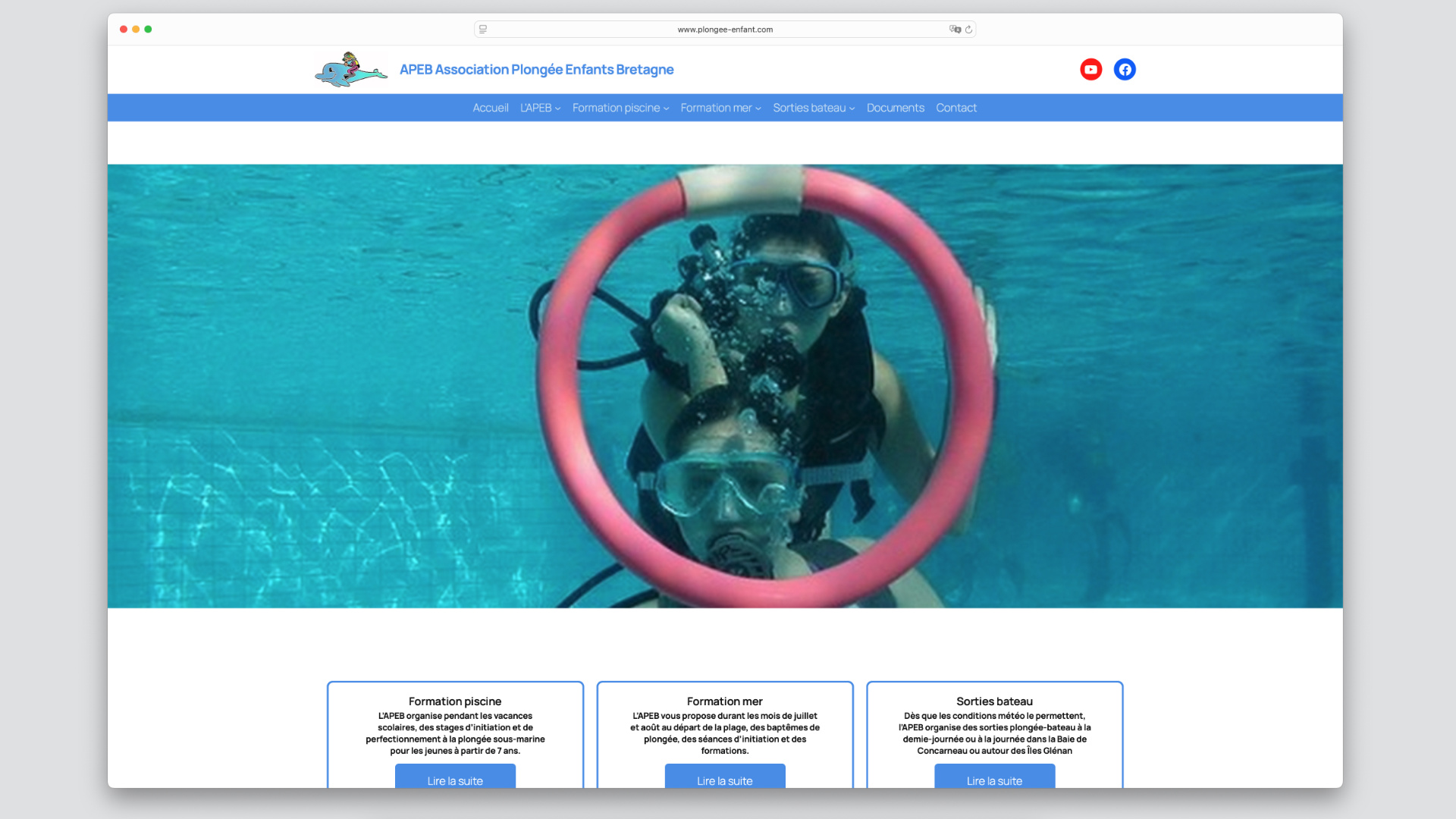 capture d'écran site internet navigateur