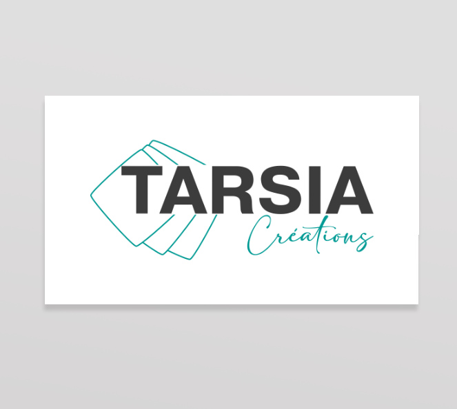 carte de visite avec logo noir et vert